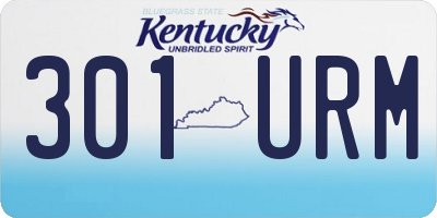 KY license plate 301URM