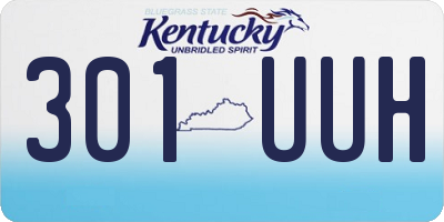 KY license plate 301UUH
