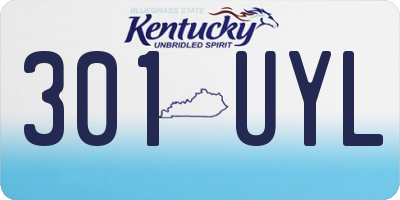 KY license plate 301UYL