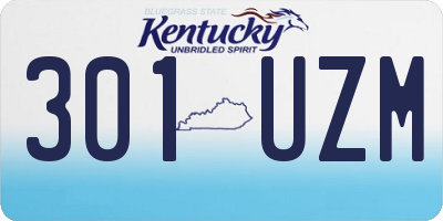 KY license plate 301UZM