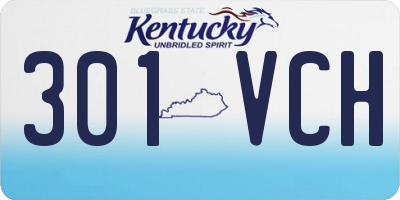 KY license plate 301VCH