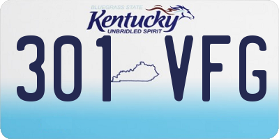 KY license plate 301VFG