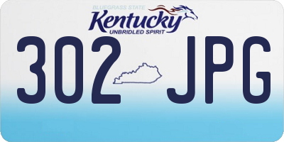 KY license plate 302JPG