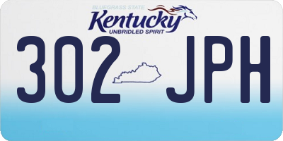 KY license plate 302JPH