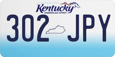 KY license plate 302JPY