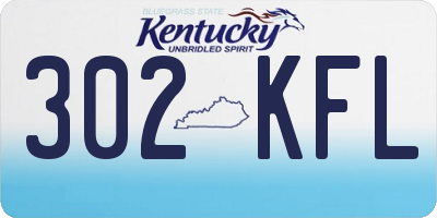 KY license plate 302KFL