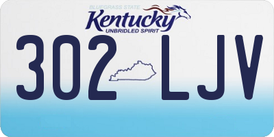 KY license plate 302LJV