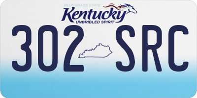 KY license plate 302SRC