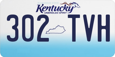 KY license plate 302TVH