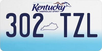 KY license plate 302TZL