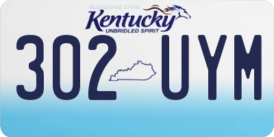 KY license plate 302UYM