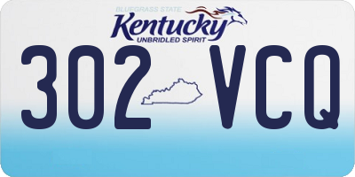 KY license plate 302VCQ