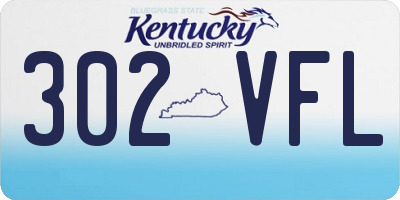 KY license plate 302VFL