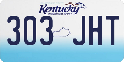 KY license plate 303JHT