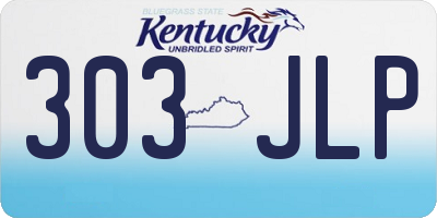 KY license plate 303JLP