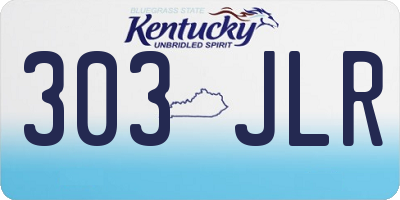 KY license plate 303JLR
