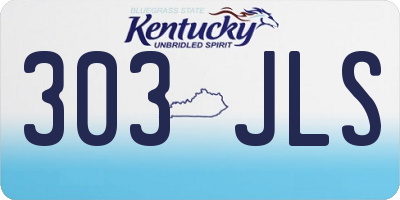 KY license plate 303JLS
