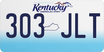 KY license plate 303JLT