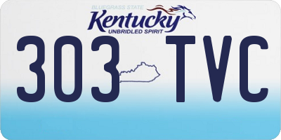 KY license plate 303TVC