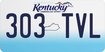 KY license plate 303TVL