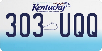 KY license plate 303UQQ