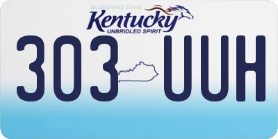 KY license plate 303UUH