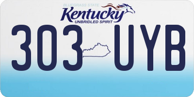 KY license plate 303UYB