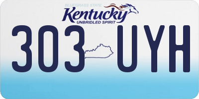 KY license plate 303UYH