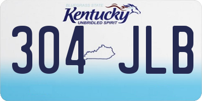 KY license plate 304JLB