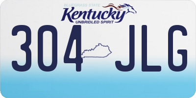 KY license plate 304JLG