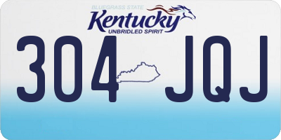 KY license plate 304JQJ