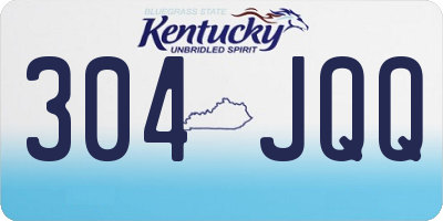KY license plate 304JQQ