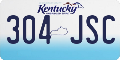 KY license plate 304JSC