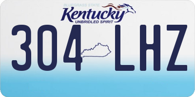 KY license plate 304LHZ