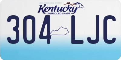 KY license plate 304LJC