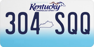 KY license plate 304SQQ