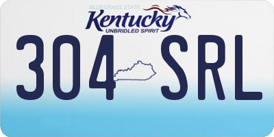 KY license plate 304SRL