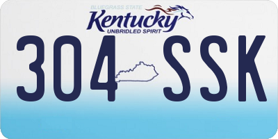 KY license plate 304SSK