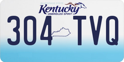 KY license plate 304TVQ