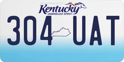 KY license plate 304UAT