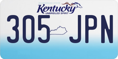 KY license plate 305JPN