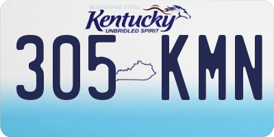 KY license plate 305KMN