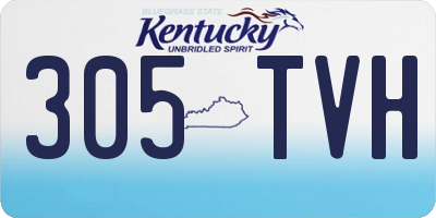 KY license plate 305TVH