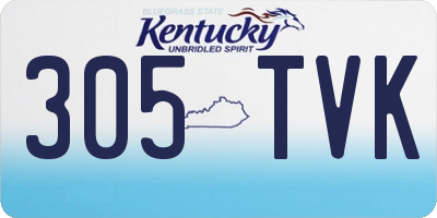KY license plate 305TVK