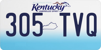 KY license plate 305TVQ