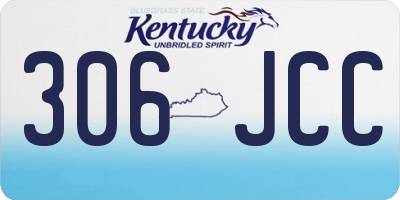 KY license plate 306JCC