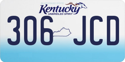 KY license plate 306JCD