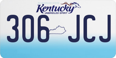 KY license plate 306JCJ