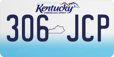 KY license plate 306JCP