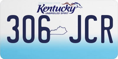 KY license plate 306JCR